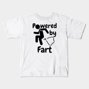 Powered by Fart Kids T-Shirt